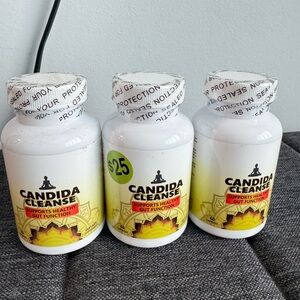 Candida Cleanse Supplement Bottles